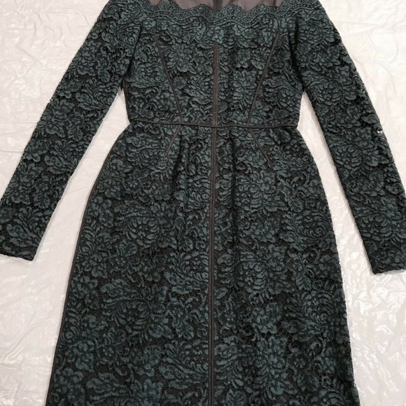 J. Mendel*Green LACE LONG SLEEVE DRESS*U 2 $1895 - Picture 4 of 8